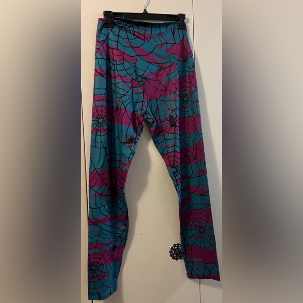 Colorful Spider Web Women Leggings by SISSYCOS (XXL) NWT